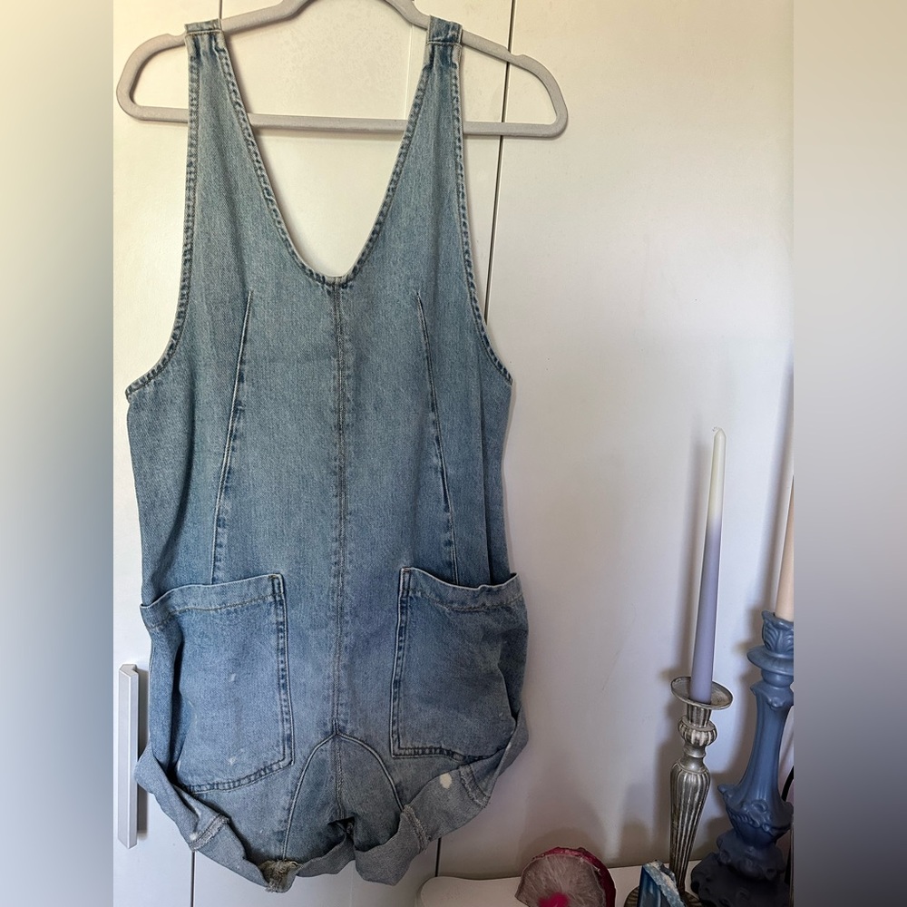 NWOT WeThe Free High Roller Shortall In Bright Eyes Sold Out On Free People - Picture 9 of 15